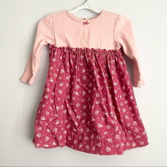 Polly Hinders Other - 3/$20 ❤️ Polly hinders pink ditsy corduroy long sleeves ruffled dress US 18M